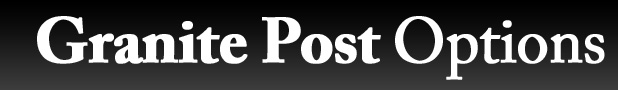 Granite Post Options, Massachusetts Granite Post Mail Boxes